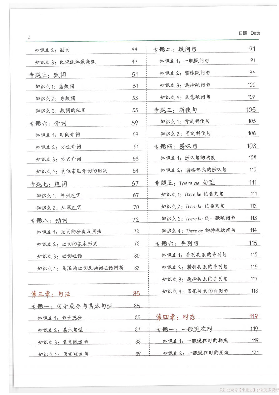 小学学霸笔记-英语资料预览第 2 页