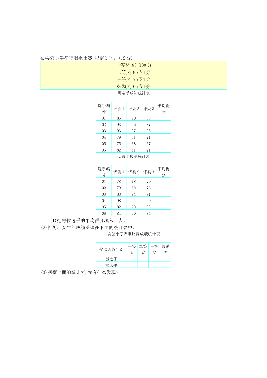 第八单元测试卷(1)资料预览第 3 页