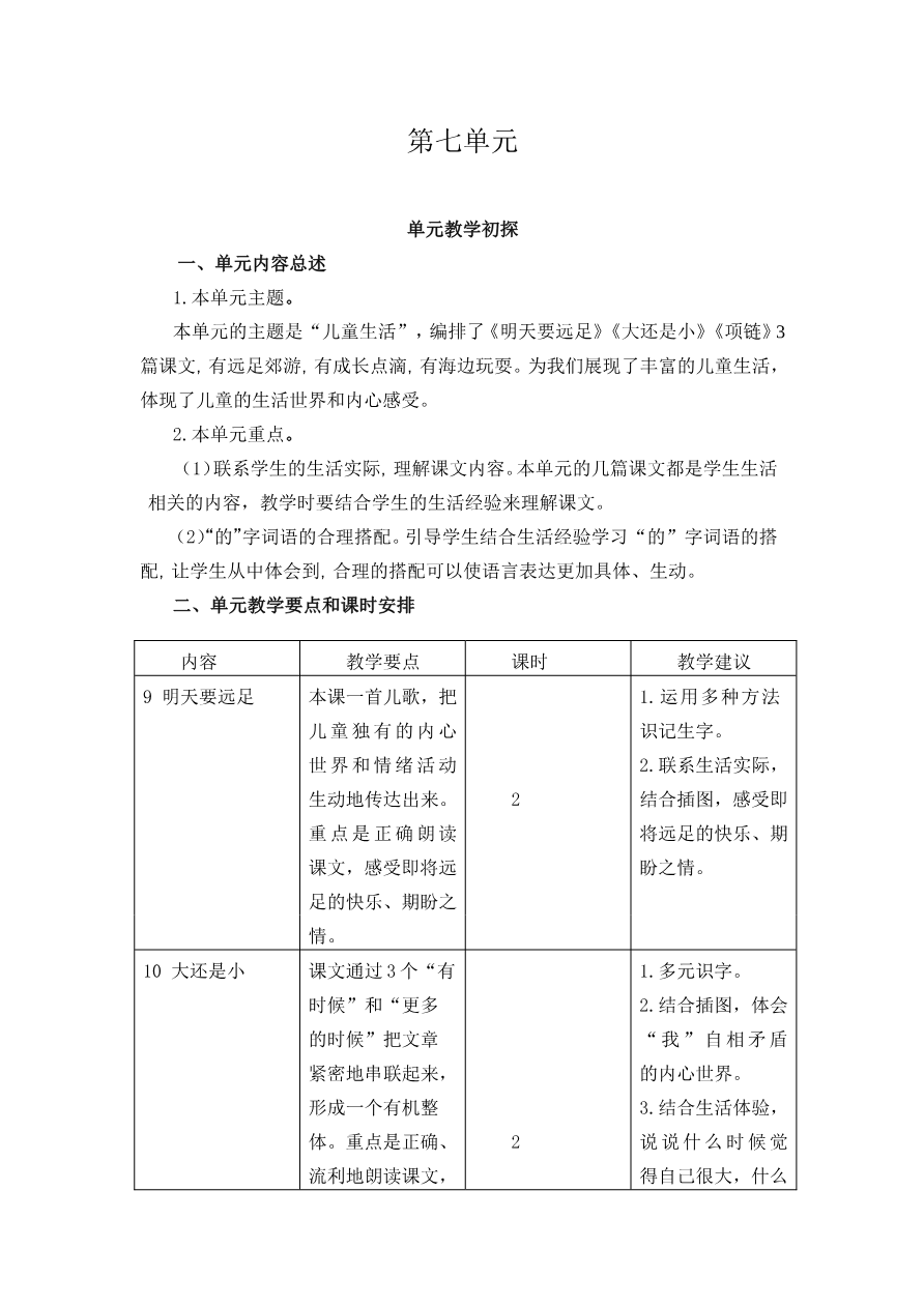 第七单元教学初探资料预览第 1 页