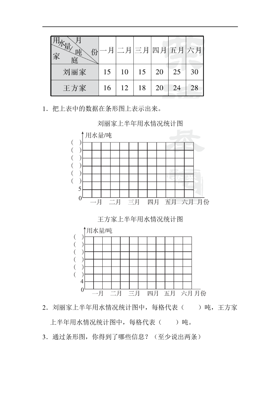 人教版四年级数学上册试卷、练习试卷（含答案）-教材过关卷(7)资料预览第 3 页