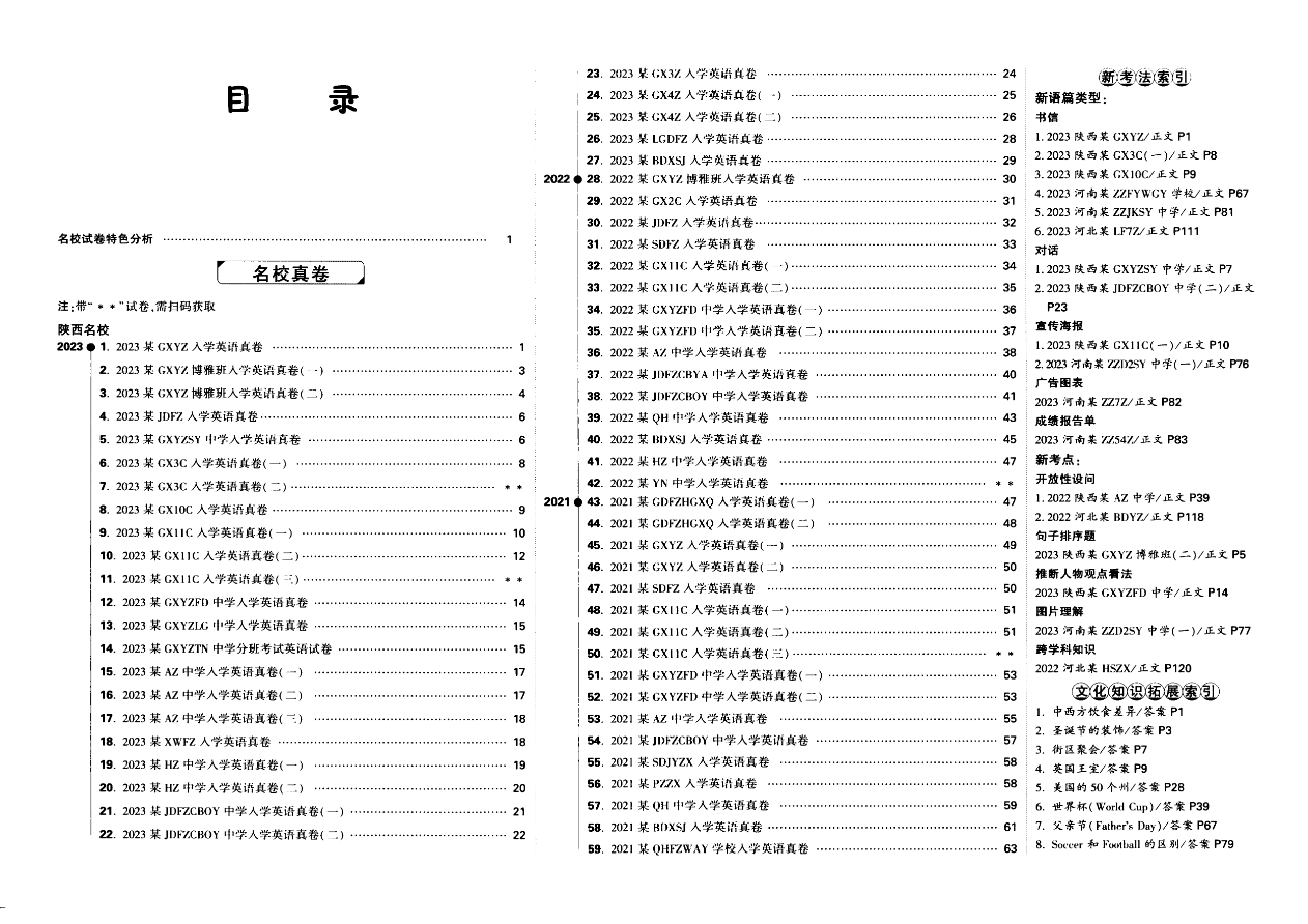 2024年小升初重点中学招生真题试卷-英语(1)资料预览第 1 页