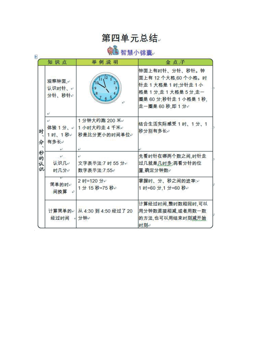 三年级上册数学青岛五四制知识要点资料预览第 3 页